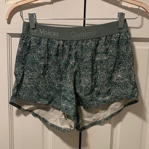 Outdoor Voices - 3” Relay Short - Pebble Green Printed